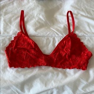 HP🎉 Free People Red Lace Bralette